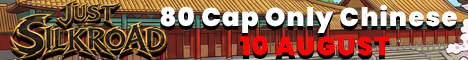 just Silkroad 80 Cap - 1x - IP/PC 1 - Drop System - 10 AUGUST